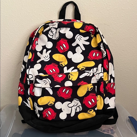 Disney Other - Disney Mickey Mouse Kids Backpack - Red, Yellow, Black